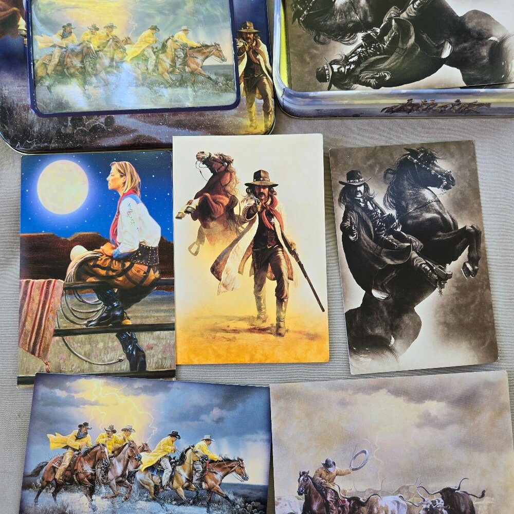 2004 Cowboy Country Note Cards & Tin - Picture 3 of 5